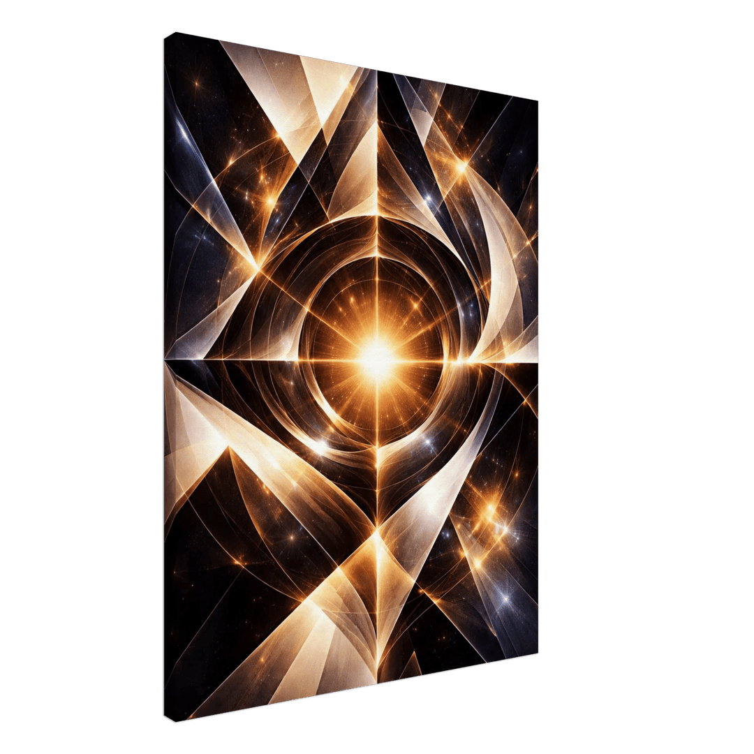 Geometra – Das leuchtende Zentrum deiner Ausrichtung - Simpls space print - Print Material