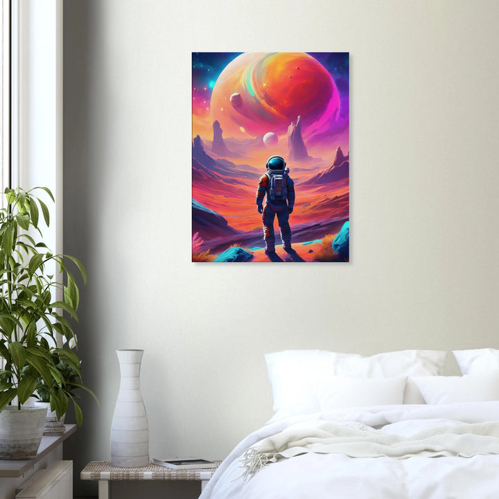 Kosmischer Blick – Wenn der Himmel dein Innerstes berührt - Simpls space print-Print Material