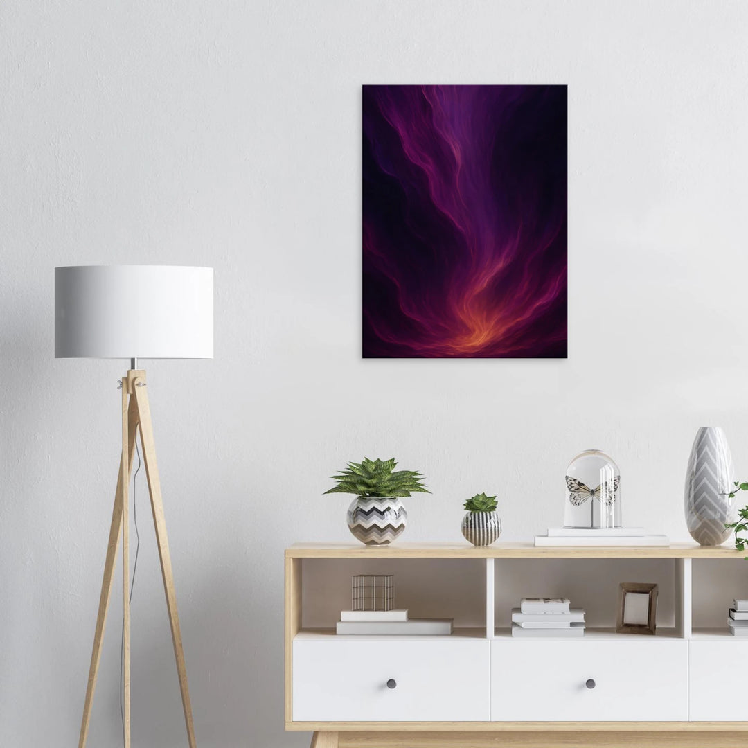 Velvet Cascade – Das Flüstern der kosmischen Ströme - Simpls space print-Print Material
