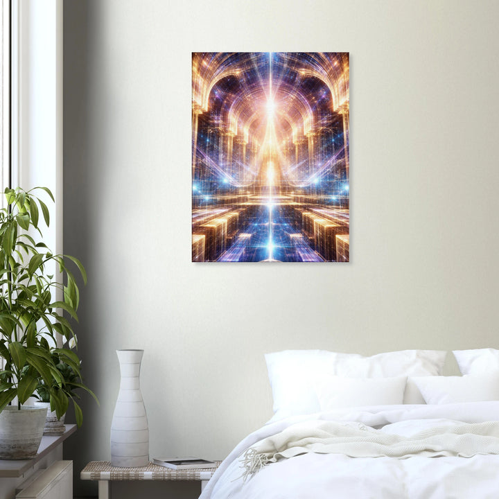 Fractal Dominion – Der Thron aus Licht und Unendlichkeit - Simpls space print-Print Material