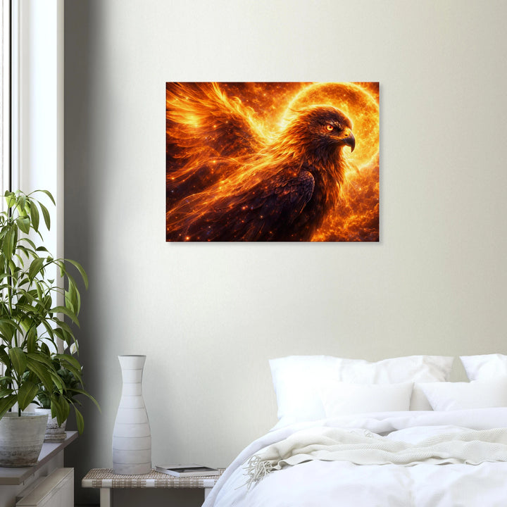 Solar Feather – Der Aufstieg aus Licht und innerem Feuer - Simpls space print-Print Material