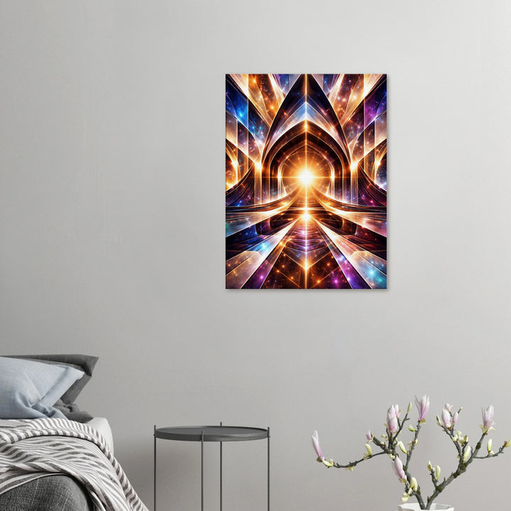 Vector Temple – Das leuchtende Tor zur inneren Dimension - Simpls space print - Print Material