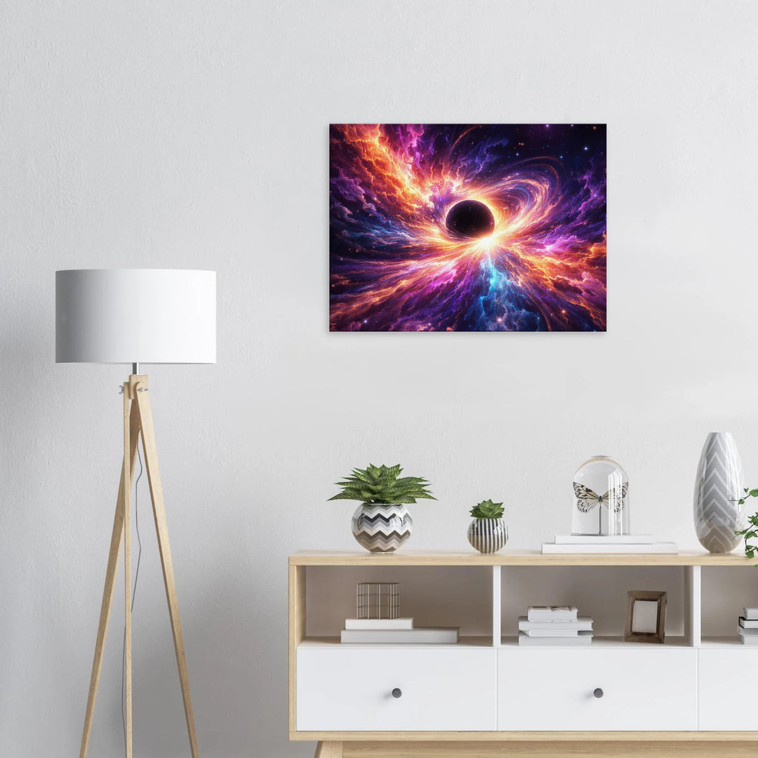 Blackstar Bloom – Die Geburt von Licht aus der Tiefe - Simpls space print-Print Material