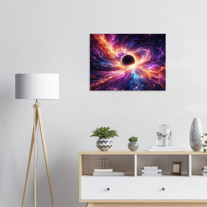 Blackstar Bloom – Die Geburt von Licht aus der Tiefe - Simpls space print-Print Material