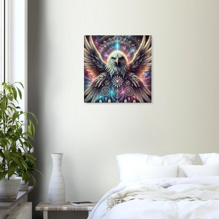 Totem Adler – Wächter deiner Seele im Flug der Sterne - Simpls space print-Print Material