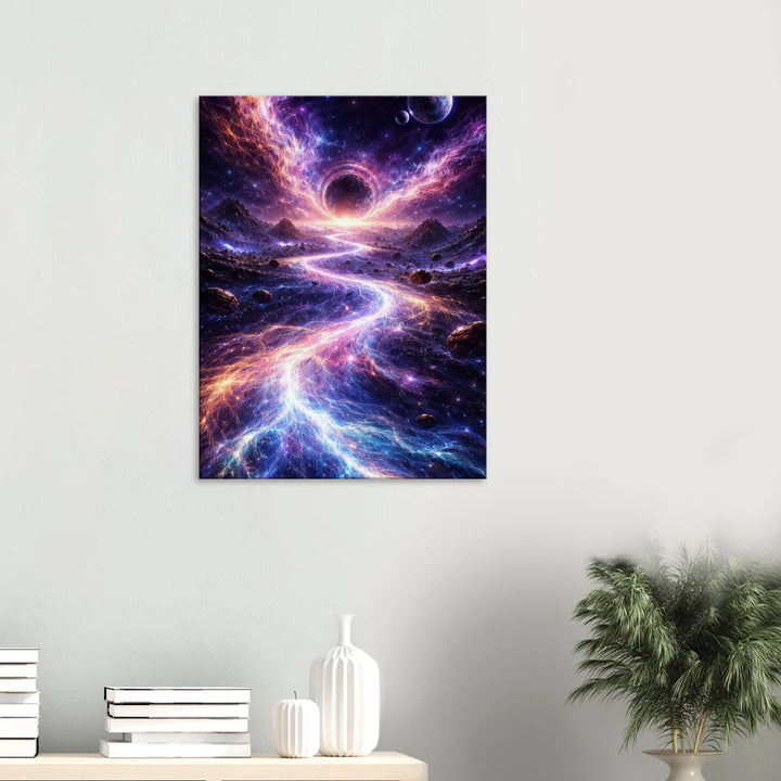 Veins of Infinity – Wo Energie das Universum durchzieht - Simpls space print-Print Material