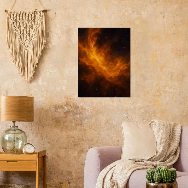 Amber Veil - Simpls space print-Print Material
