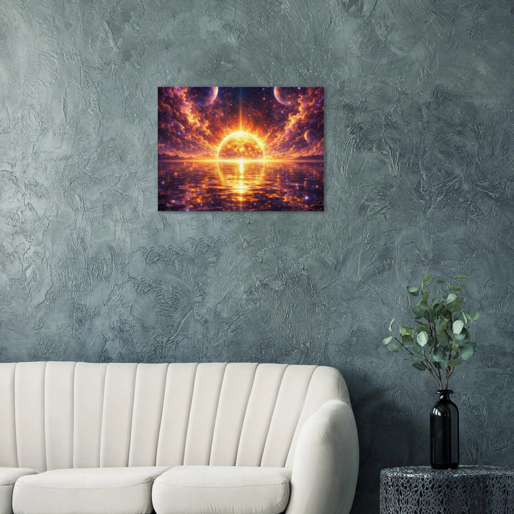 Solar Mirage – Strahlende Weite für moderne Wohnräume - Simpls space print-Print Material