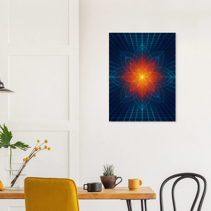 Hypergrid Bloom - Simpls space print - Print Material