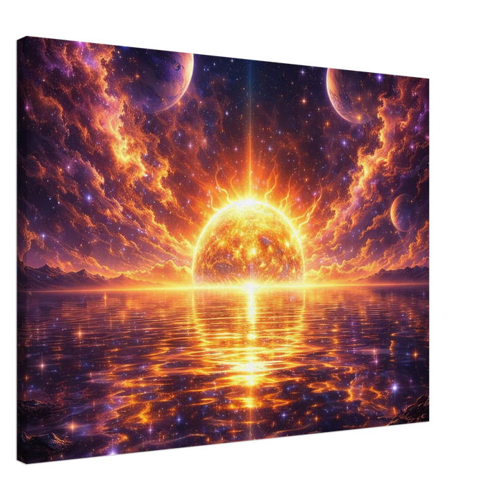 Solar Mirage – Strahlende Weite für moderne Wohnräume - Simpls space print - Print Material