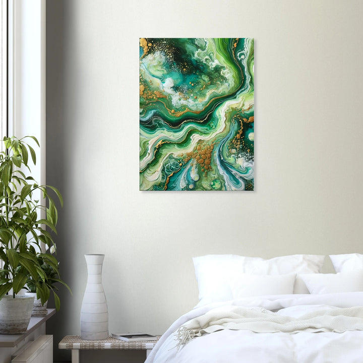Goldengreen – Wo Leben fließt und Licht sich verliert - Simpls space print-Print Material