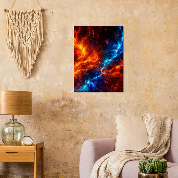 Colorburn Theory – Wo Feuer und Energie kollidieren - Simpls space print - Print Material