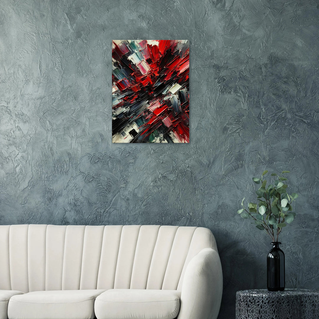 White Ember – Wenn Licht auf Leidenschaft trifft - Simpls space print-Print Material