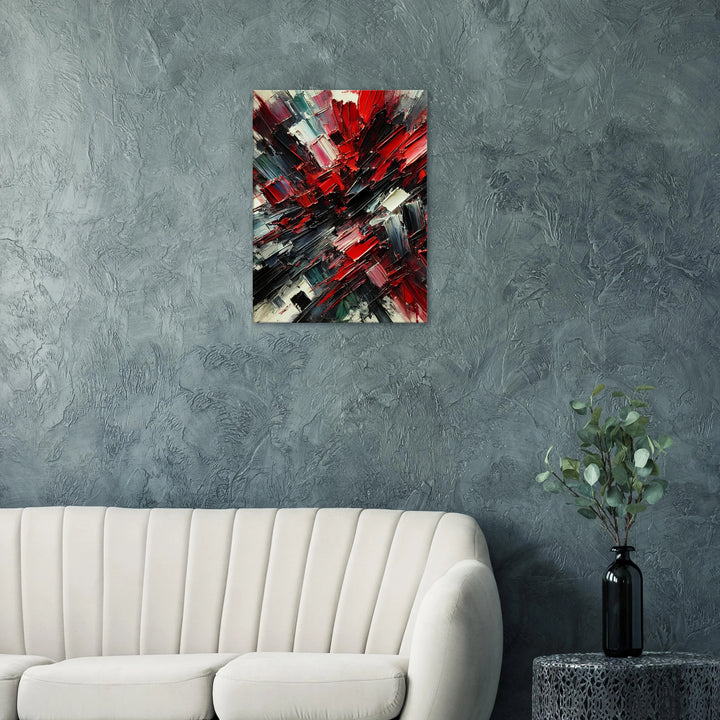 White Ember – Wenn Licht auf Leidenschaft trifft - Simpls space print-Print Material