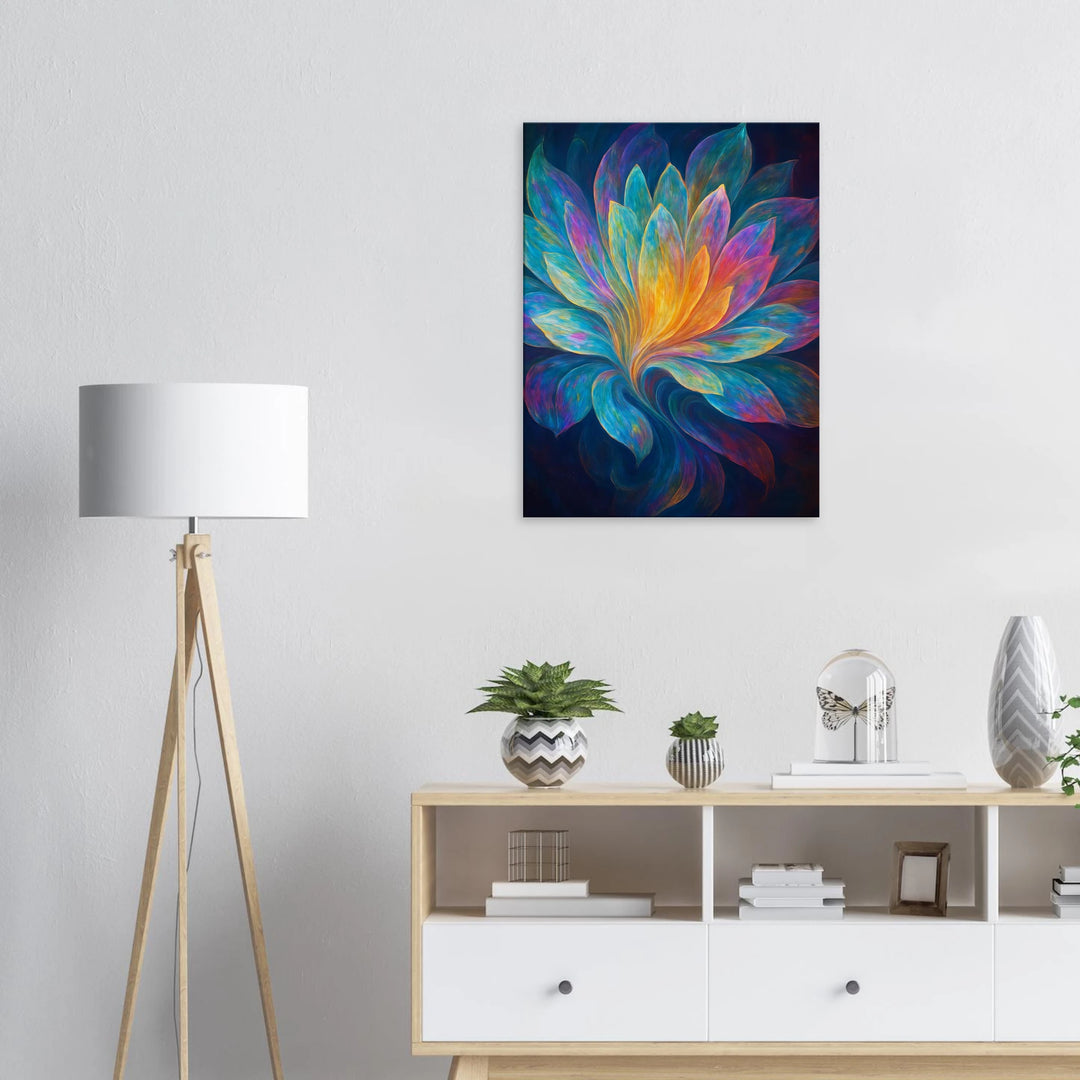 Iridescent Bloom – Das Leuchten deiner inneren Entfaltung - Simpls space print - Print Material