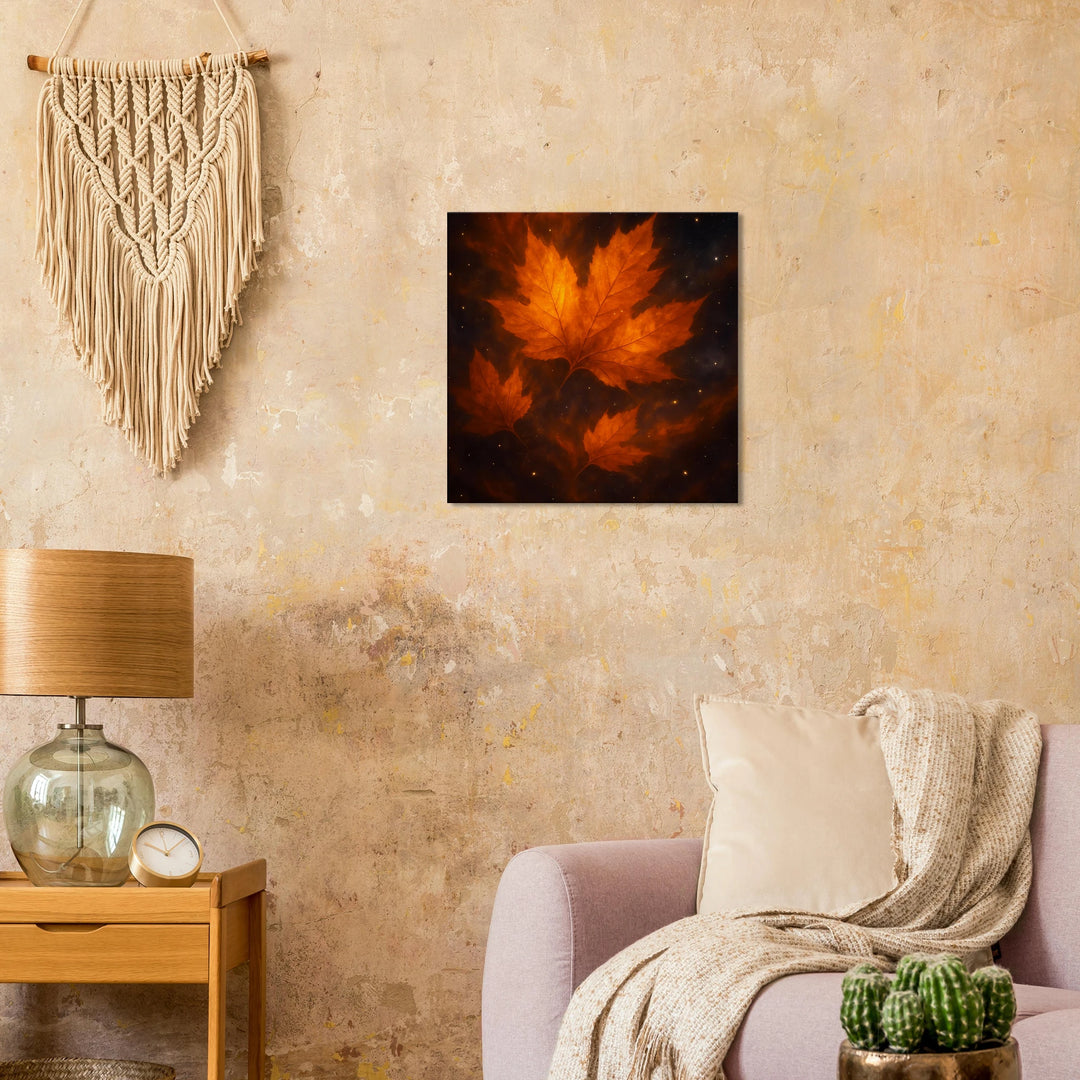 Golden Canopy – Wenn Blätter zu Sternen werden - Simpls space print-Print Material