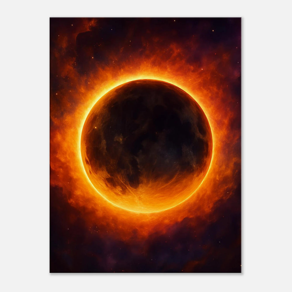 Autumn Eclipse - Simpls space print - Print Material