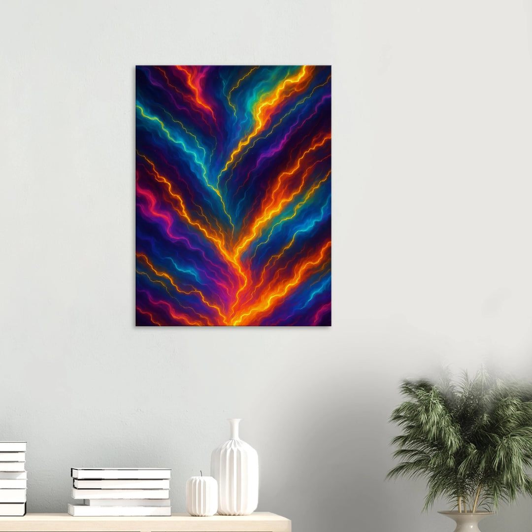 Chroma Storm – Wenn Farben zu Blitzen werden - Simpls space print-Print Material