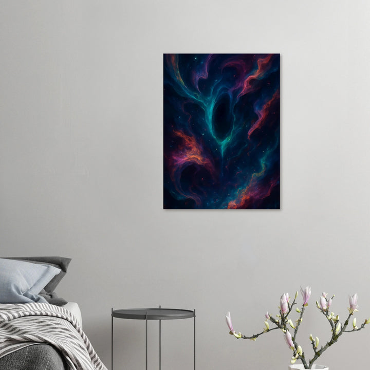 Shadow Nights – Tanz der Stille im galaktischen Flüstern - Simpls space print-Print Material