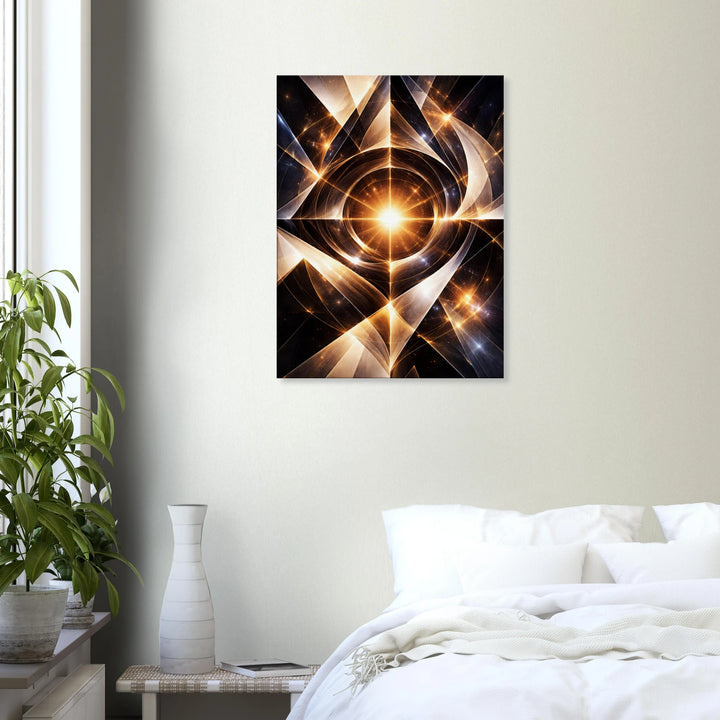 Geometra – Das leuchtende Zentrum deiner Ausrichtung - Simpls space print-Print Material