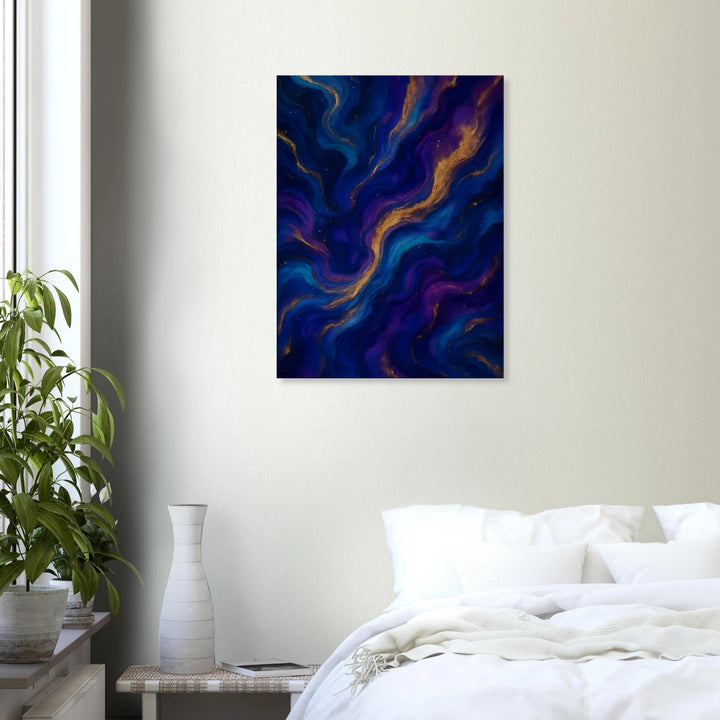 Midnight Gold – wenn Dunkelheit leuchtet - Simpls space print-Print Material