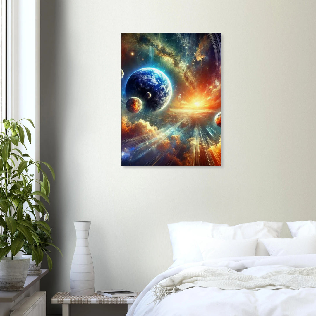 Celestial Awakening – wenn Sterne deine Seele wecken - Simpls space print-Print Material