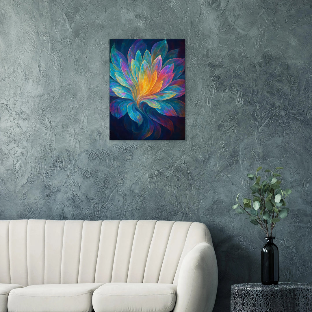 Iridescent Bloom – Das Leuchten deiner inneren Entfaltung - Simpls space print-Print Material