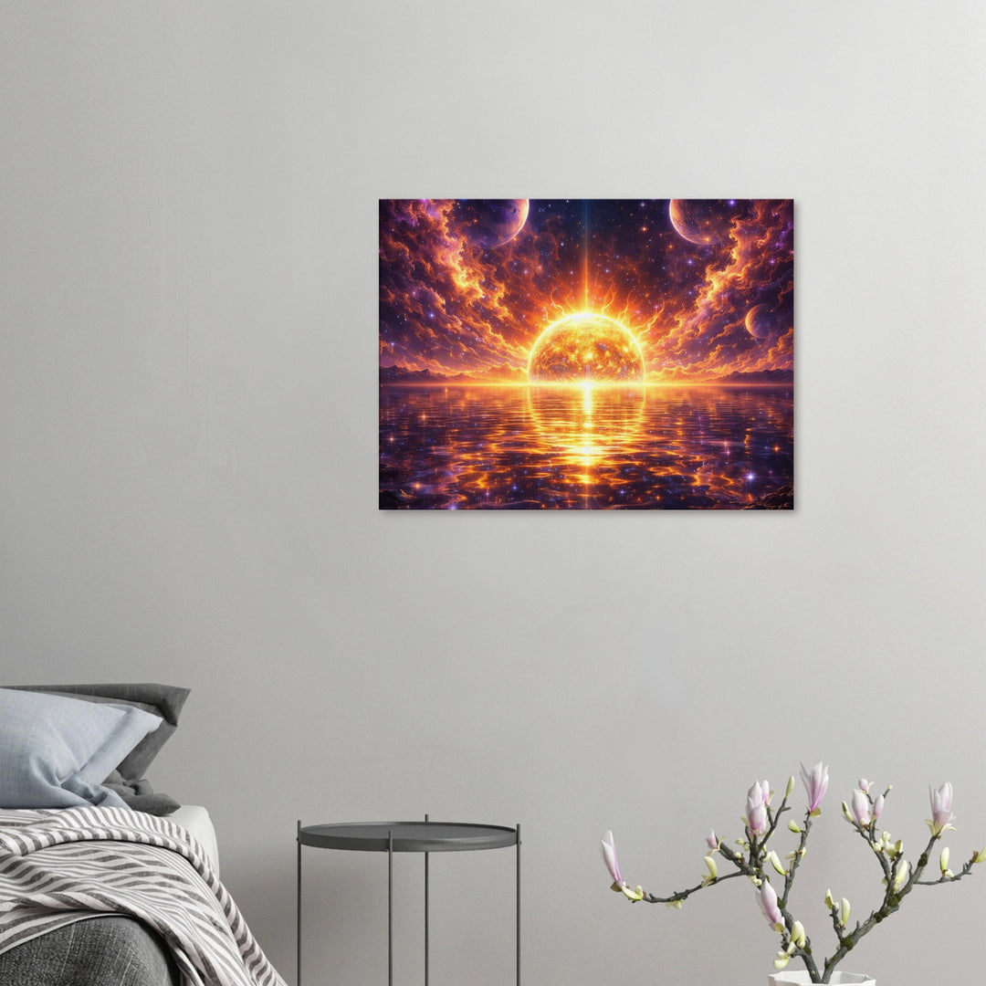 Solar Mirage – Strahlende Weite für moderne Wohnräume - Simpls space print-Print Material
