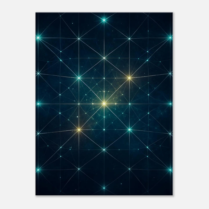 Stellar Lattice – Das leuchtende Geflecht des Kosmos - Simpls space print-Print Material