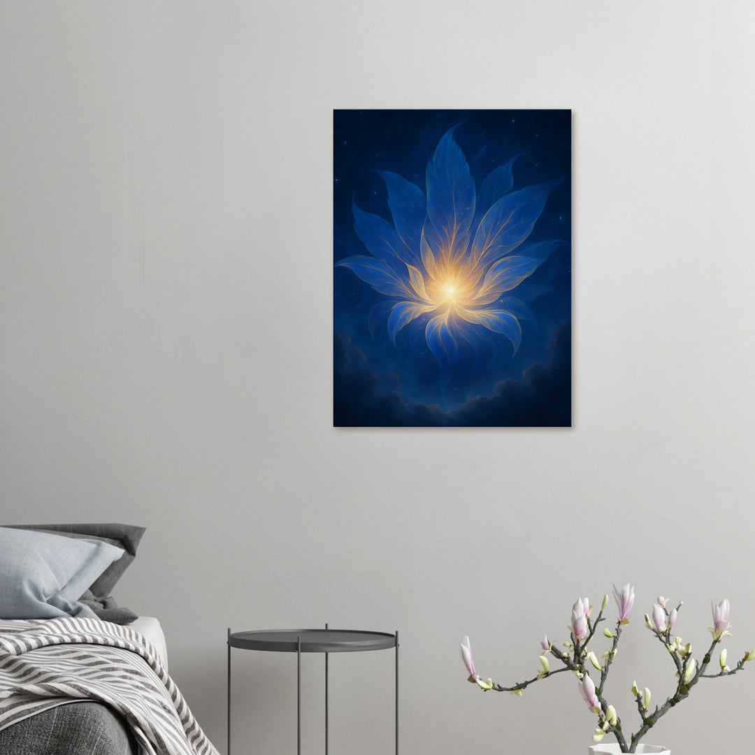 Graviton Bloom – Die stille Geburt des Lichts - Simpls space print-Print Material