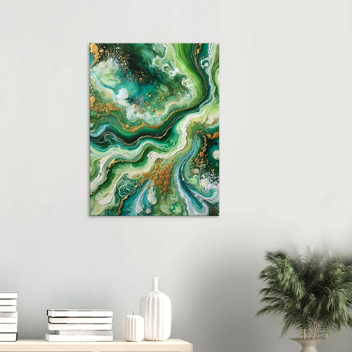 Goldengreen – Wo Leben fließt und Licht sich verliert - Simpls space print-Print Material