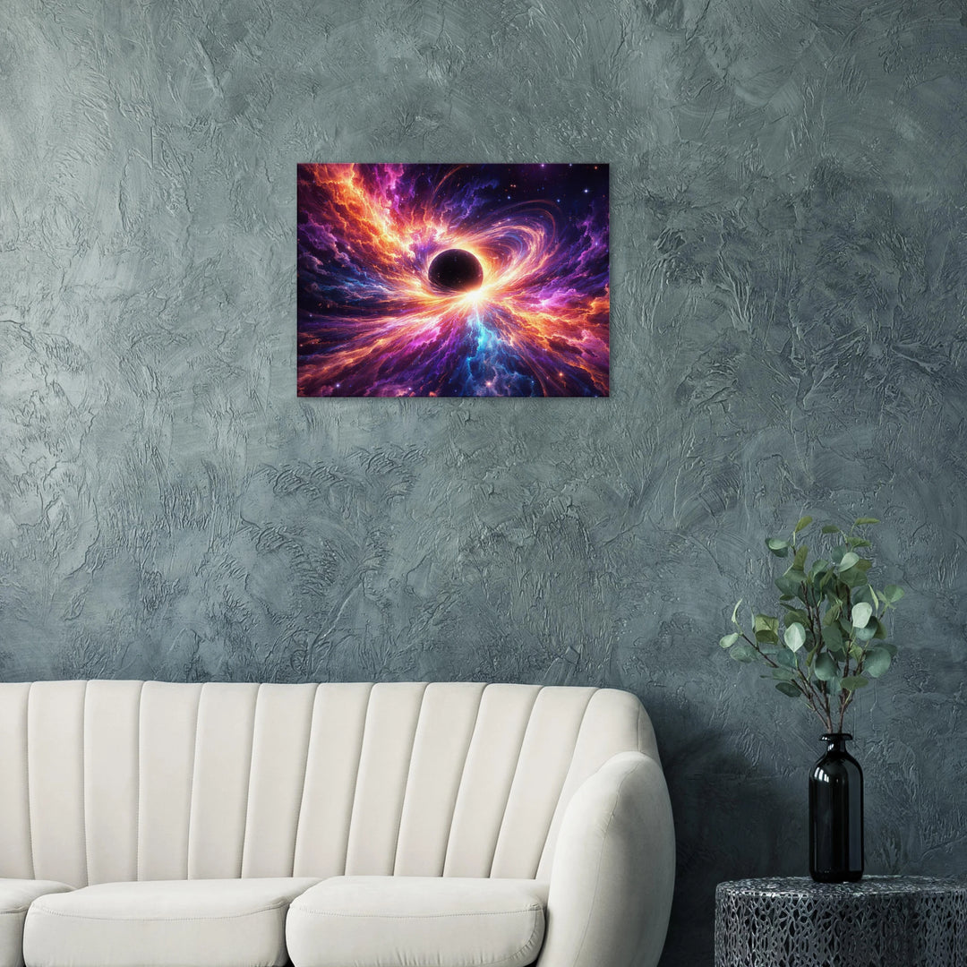 Blackstar Bloom – Die Geburt von Licht aus der Tiefe - Simpls space print-Print Material