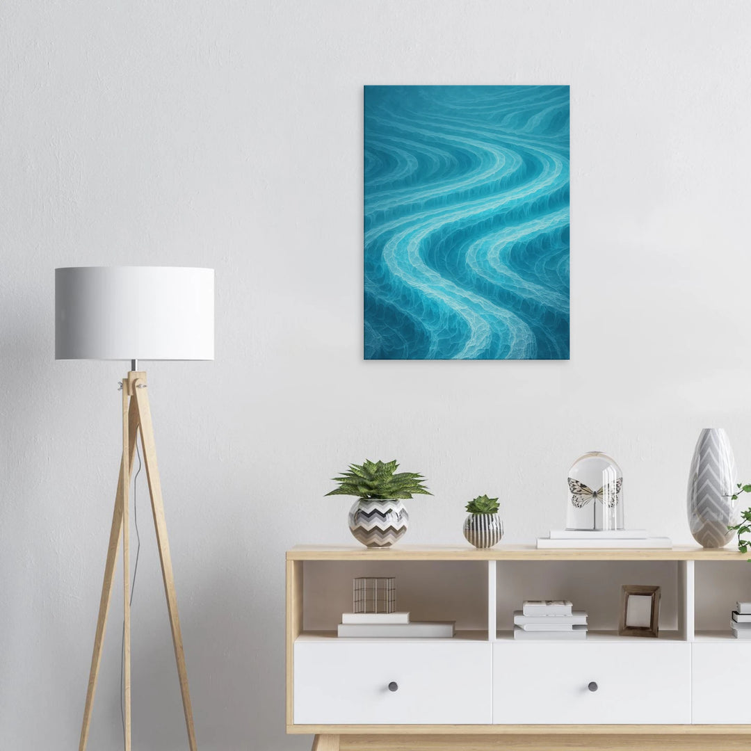 Glacial Pulse – Die stille Strömung deiner Sehnsucht - Simpls space print-Print Material