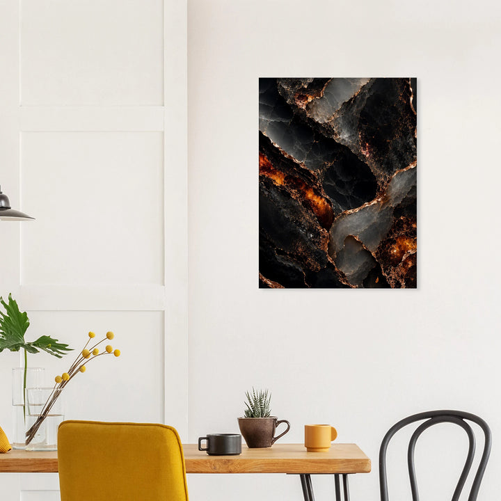 Obsidian Bloom – Wo Dunkelheit edel aufbricht - Simpls space print-Print Material
