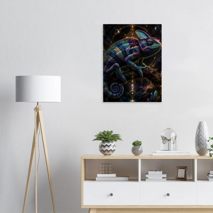 Prism Sovereign – Wo Farbe zur Krone der Wildnis wird - Simpls space print - Print Material