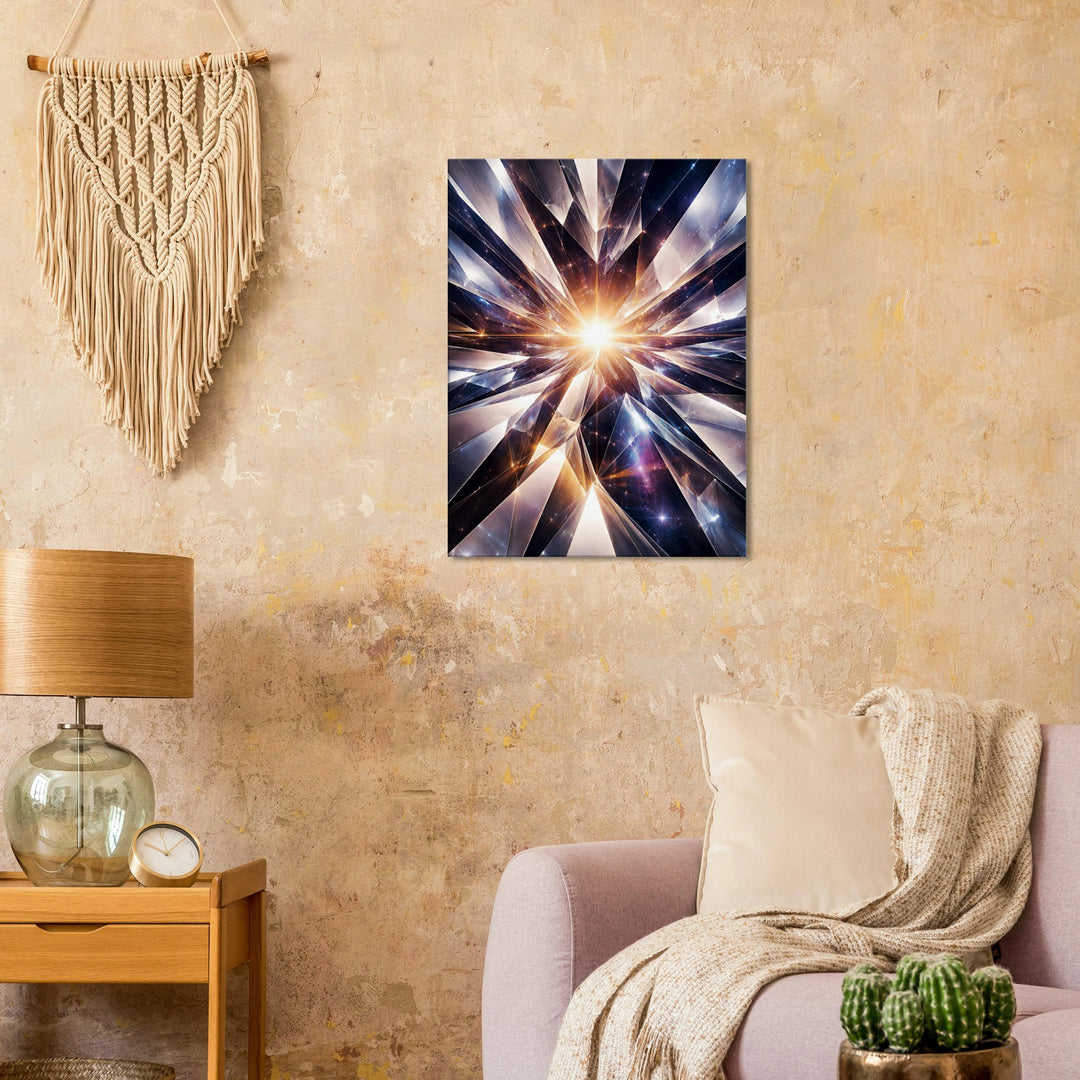 Crystal Plane – Der Moment, in dem Klarheit entsteht - Simpls space print - Print Material