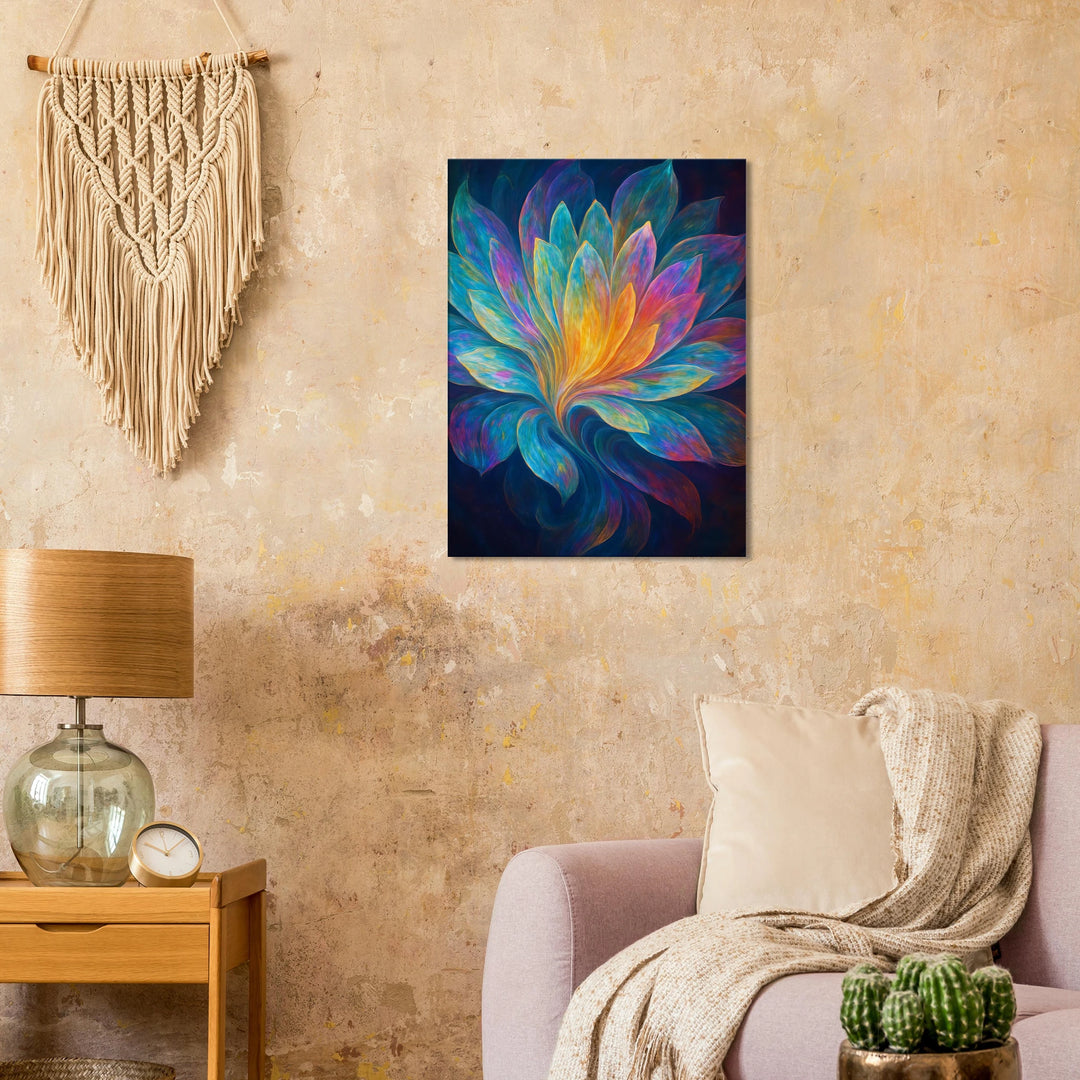 Iridescent Bloom – Das Leuchten deiner inneren Entfaltung - Simpls space print - Print Material