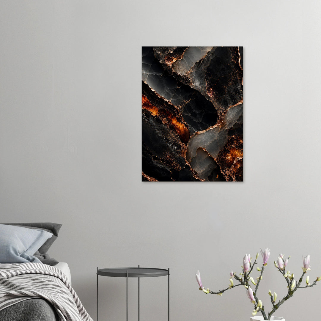 Obsidian Bloom – Wo Dunkelheit edel aufbricht - Simpls space print-Print Material