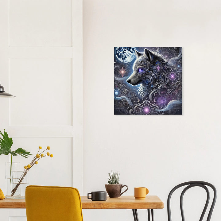 Totem-Wolf Dark Edition - Simpls space print-Print Material