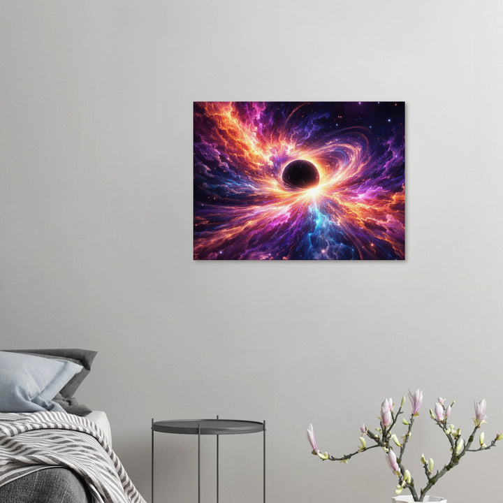 Blackstar Bloom – Die Geburt von Licht aus der Tiefe - Simpls space print - Print Material