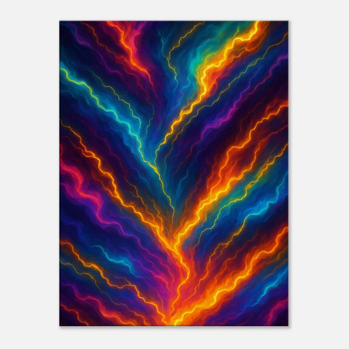 Chroma Storm – Wenn Farben zu Blitzen werden - Simpls space print-Print Material