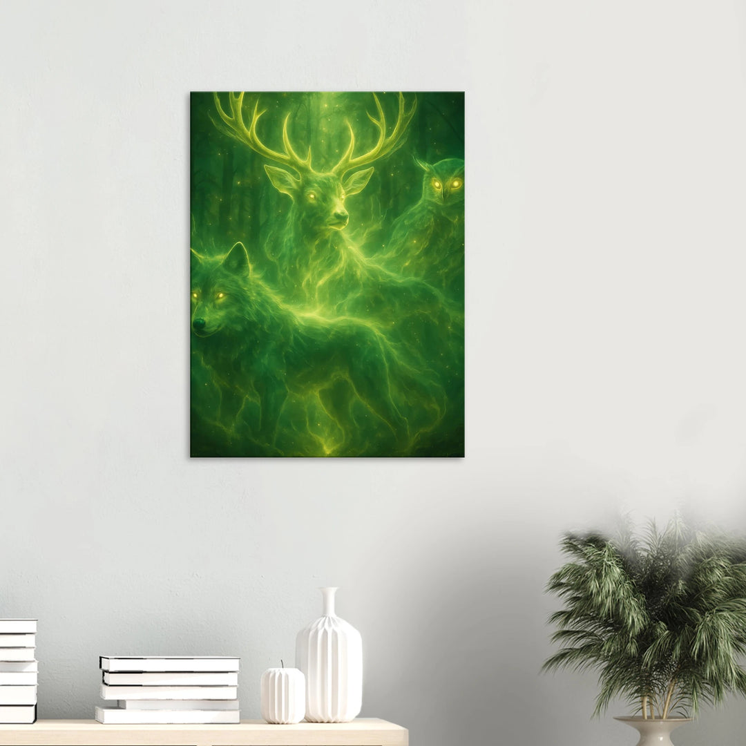 Spirit of the Forest – Die leuchtenden Hüter deiner Seele - Simpls space print-Print Material