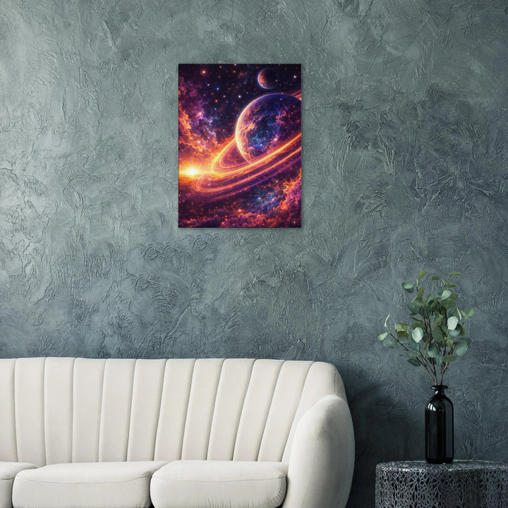 Twilight Orbit – Wenn Welten sich im Licht begegnen - Simpls space print-Print Material