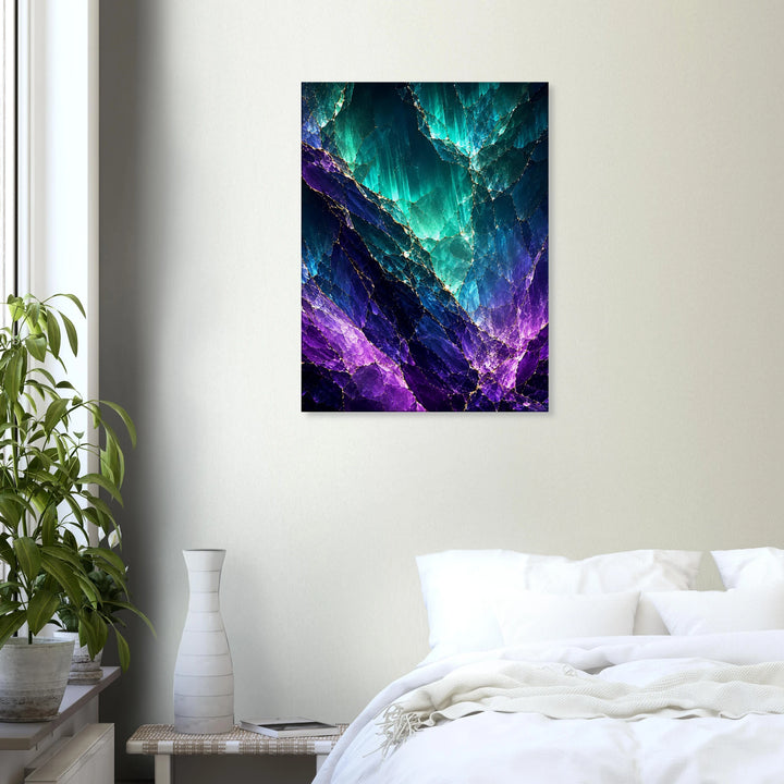 Aurora Fracture – Wo Licht durch Tiefe bricht - Simpls space print-Print Material