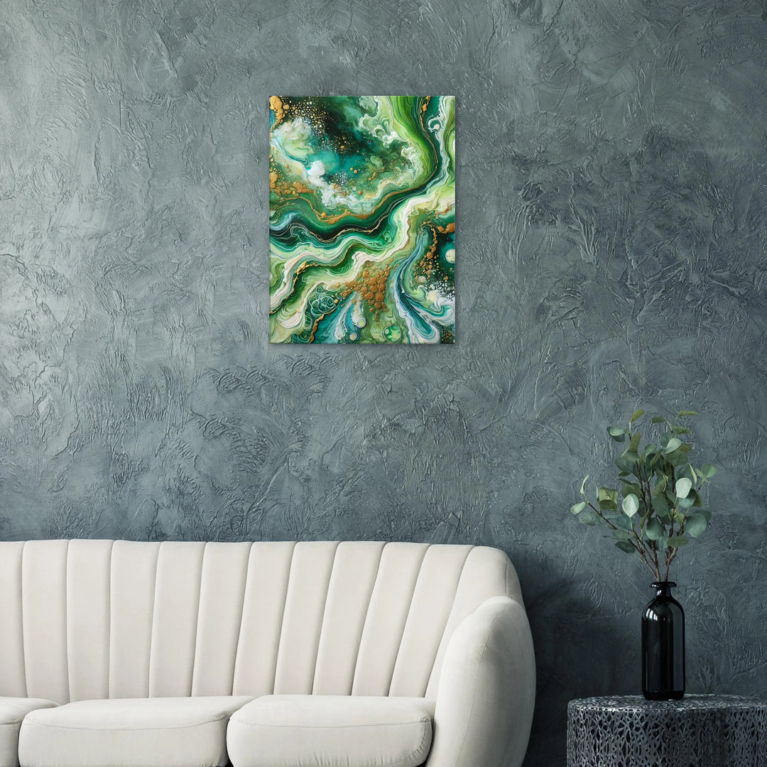 Goldengreen – Wo Leben fließt und Licht sich verliert - Simpls space print-Print Material