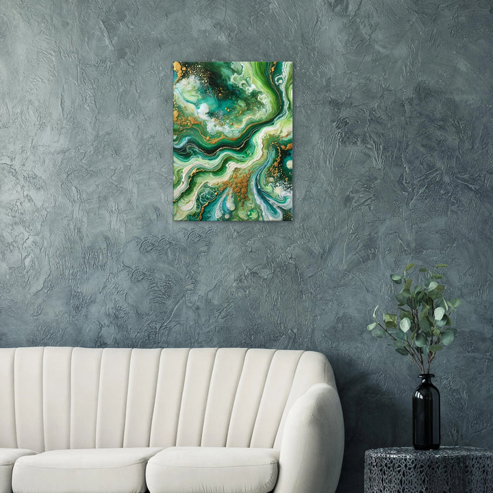 Goldengreen – Wo Leben fließt und Licht sich verliert - Simpls space print-Print Material