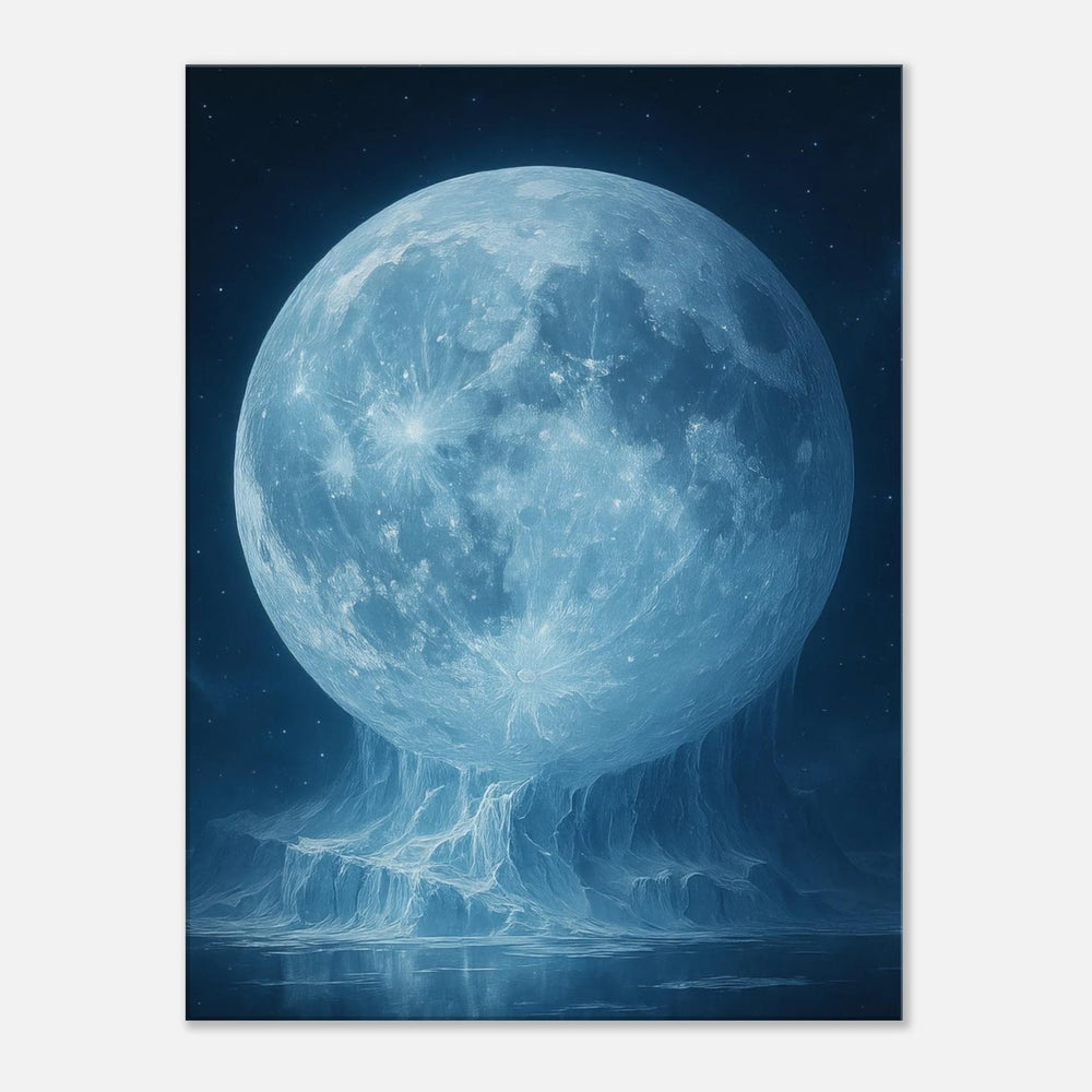 Lunar Glacier - Simpls space print - Print Material