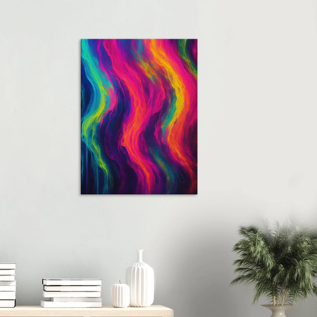 Fluorescent Fall – Der Rausch leuchtender Träume - Simpls space print-Print Material