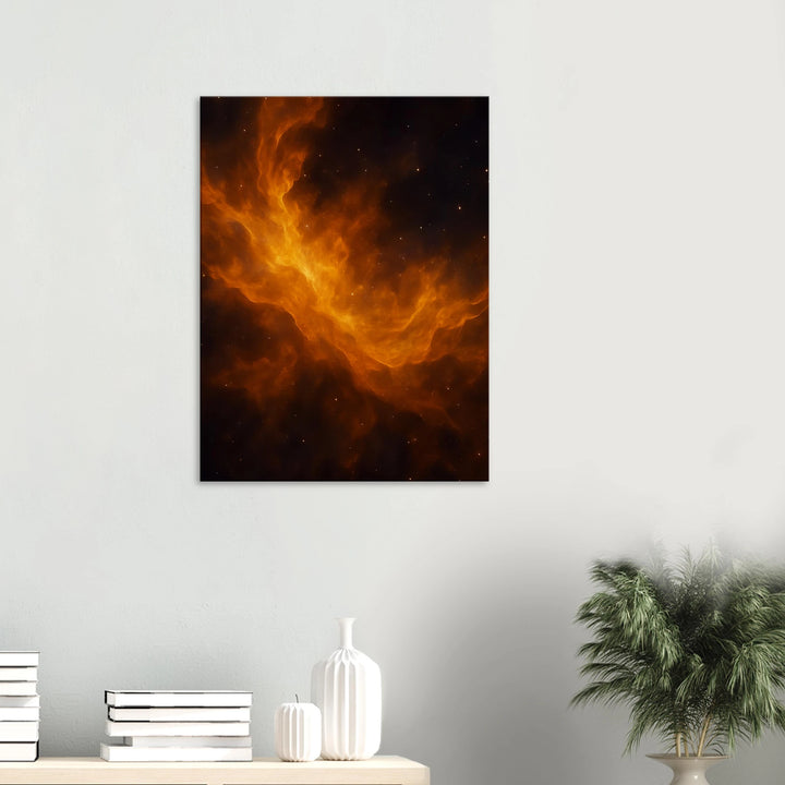 Amber Veil - Simpls space print-Print Material