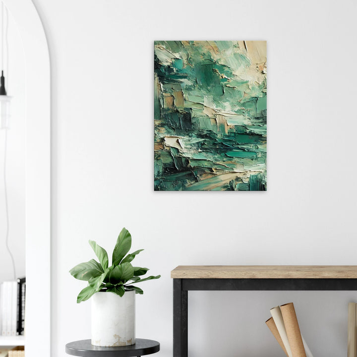 Resilience in Green – Die stille Kraft des Neuanfangs - Simpls space print-Print Material